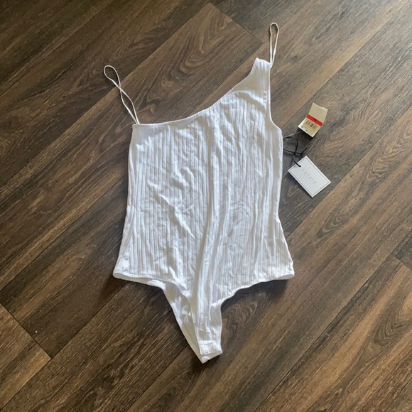 1.State One Shoulder Bodysuit - Picture 1 of 3